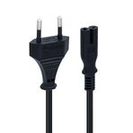 Mcbazel 1,5 M IEC 320 C7 Güç Kablosu, PS5/ PS4/ PS3/ Xbox Series X/S için 2 Pimli Euro Güç Kablolu - Siyah
