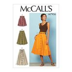 McCall's Pattern Company Kadın Diz Boyu Pileli Etek, Bedenler 14-22 Dikiş Deseni