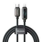 Mcdodo CA-2630 36W 1.2 mt Siyah USB-C to Lightning Şarj Hız Göstergeli Şarj ve Data Kablosu