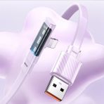 Mcdodo Ca-3411 Usb-A To Lightning 3A 20W L Tip Şarj Kablosu 1.2 M Mor