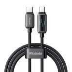 Mcdodo CA-4250 100W 1.2 mt Siyah Type-C to Type-C Şarj Hız Göstergeli Şarj ve Data Kablosu