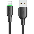 Mcdodo CA-4741 12W Usb-A To Lıghtnıng Şarj ve Data Kablosu -1.2 M Siyah - Gri - Siyah