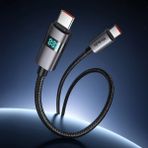 Mcdodo CA-5610 Usb-C To Usb-C 100W Kablo Yatay LED Ekranlı Siyah
