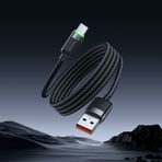 Mcdodo CA-5650 1.2 mt USB-A to USB-C 6A Siyah Sarılabilir Manyetik Kablo