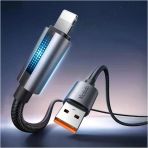 Mcdodo Ca-5660 Usb İphone Led Işıklı Data Şarj Kablosu 1.2M - Siyah