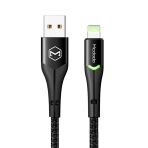 Mcdodo Ca-7840 Çift Led Işıklı Usb A To Lightning Şarj Kablosu 2A 1 2M Siyah