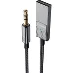 Mcdodo CA-8700 Gri Bluetooth Araç Kiti Aux Dönüştürücü USB Bağlantı Tipi ile HD Ses Performansı