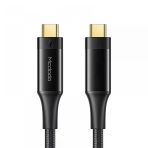 Mcdodo Ca-8760 Thunderbolt 3 Intel 100W Type-C To Type-C Yüksek Hızlı Veri Aktarım Kablosu Siyah