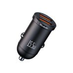Mcdodo Cc-2950 2X Usb Girişli 15.5W Led Işikli Araç Çakmak Şarj Cihazi, Siyah