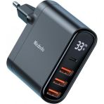 Mcdodo CH-2250 33W 1XType-C 3XUsb Girişli Dijital Göstergeli Siyah Şarj Adaptörü
