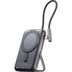 Mcdodo MC-1811 10.000 Mah Manyetik Kablosuz Şarj Cihazı Dahili Type-C Kablosu - Siyah