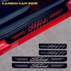 Mcem Store Ford Ranger Için Uyumlu Aksesuar Oto Kapı Eşiği Sticker Karbon 4 Adet - Standart - Renkli