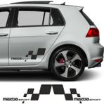 Mcem Store Mazda 323 Için Uyumlu Aksesuar Yan Sport 28*13 - Standart - Renkli