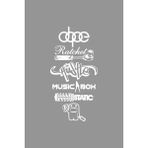 Mcem Store Oto Arka Cam Sticker Model 35 Ingilizce Beyaz 40*20 cm - Standart - Renkli