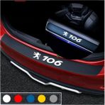 Mcem Store Peugeot 106 Için Uyumlu Aksesuar Bagaj ve Kapı Eşiği Seti Karbon - Standart - Renkli