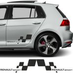 Mcem Store Renault Twingo Için Uyumlu Aksesuar Yan Sport 56*26 - Standart - Renkli