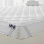 Mcg Alez Kapitone Dört Köşe Lastik Yatak Koruyucu 160*200 cm - Açık Beyaz - Gri - 100 x 200 x 25 cm