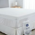 Mcg Alez Micro Fitted Yatak Koruyucu 160*200 cm - Açık Beyaz - Gri - 100 x 200 x 25 cm