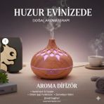 Mcg Aroma Difüzör Gece Işığı 7 LED Desenli Nemlendirici Kumandalı Buhar Makinesi 550 ml - Çok Renkli