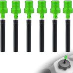 MCHMFG 6 Adet Yakıt Gaz Deposu Kapağı Havalandırma Hortumu 50cc 110cc 125cc 150cc SSR XR50 Apollo Pit Dirt Bike Tao Tao Çocuklar için ATV Quad Bike (Yeşil)