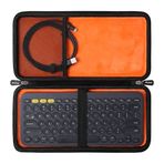 Mchoi Logitech K380/K810/K811 Çok Cihazlı Bluetooth Klavye ve Aksesuarlarıyla Uyumlu Sert Seyahat Saklama Çantası, Yalnızca Kılıf