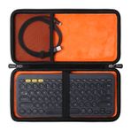 Mchoi Logitech K380/K810/K811 Çok Cihazlı Bluetooth Klavye ve Aksesuarlarıyla Uyumlu Sert Seyahat Saklama Çantası, Yalnızca Kılıf