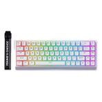 Mchose ACE68 E-Sport White %65 Hall Effect Ice Blue Manyetik Switch Rgb Hotswap Mekanik Gaming Klavye (MC-ACE68-15) - Beyaz