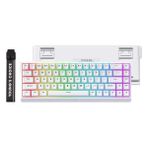 Mchose ACE68 E-Sport White %65 Hall Effect Uranus Manyetik Switch Rgb Hotswap Mekanik Gaming Klavye (MC-ACE68-14) - Beyaz