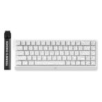 Mchose ACE68 E-Sport White Topographic %65 Hall Effect Uranus Manyetik Switch Esports Rgb Hotswap Mekanik Gaming Klavye (MC-ACE68-16) - Desenli/Beyaz