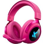 MCHOSE X9 Rose Red 7.1 Surround Kulaklık Kablolu Oyun İçin Metal Yapı ve Mikrofon Özelliği - Pembe