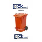 MCK Plus MCK Plastik Pedallı Çöp Konteyneri 60 Litre Plastik Konteyner - A Isıya Karşı Dayanıklı Malzeme