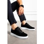 MCLACOS Erkek Sneaker Günlük Spor Ayakkabı Yüksek Taban Siyah Beyaz - Rahat Tasarım Q3