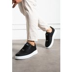 MCLACOS Erkek Sneaker Günlük Spor Ayakkabı Yüksek Taban Siyah Beyaz- Rahat Tasarım X3