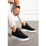 MCLACOS Erkek Sneaker Günlük Spor Ayakkabı Yüksek Taban Siyah Beyaz- Rahat Tasarım x7