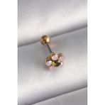 MCM Group 316L Çelik Gold Zirkon Taşlı Çiçek Tragus Piercing