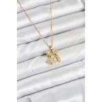 MCM Group 316L Çelik Zincir Gold Renk Erkek Kız Model Kadın Kolye - Lisinya