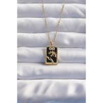 MCM Group 316L Çelik Zincir Gold Renk Sonsuzluk Detay Zirkon Taşlı Tarot Kolye - Lisinya