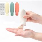 MCM Group 3lü Seyahat Tipi - Kozmetik - Krem- Şampuan -Losyon Kutuları 60 ml Kilitli Poşetli Etiketli