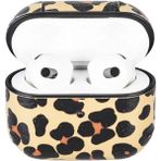 MCM Group Apple Airpods 3.nesil Uyumlu Deri Kılıf Juni Leo-Ne Leopar