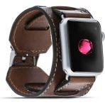 MCM Group Apple Watch Uyumlu Deri Kordon 38-40-41MM Cuff Taba