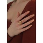 MCM Group Ayarlanabilir Gold Renk Yılan Yüzük - Lisinya