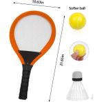 MCM Group Badminton Seti ve Soft Tenis Topu - Rkt-35 - Turuncu (Lisinya)