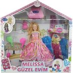 MCM Group Bebek Yedek Elbiseli ve Aksesuarlı - 1115-21 - Açık Pembe (Lisinya)