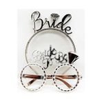 MCM Group Bride Yazılı Taç ve Bride To Be Yazılı Gözlük Seti Gümüş Renk