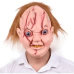 MCM Group Çaki Maskesi Kahverengi Saçlı Lateks Et Chucky Çaki Maskesi