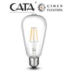 MCM Group Cata Ct 4353 8W Rustik LED Ampul 6400K Beyaz Işık E27 Duy
