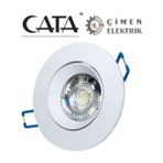MCM Group Cata Ct 5256 Beyaz Kasa LED Spot 8W 3200K Gün Işığı