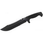 MCM Group F03T Kamp Tırtıklı Testereli Outdoor Pala / Bıçak 39 cm - Kauçuk Saplı - Lisinya