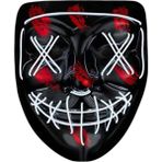 MCM Group Hallowen Parti Maskesi Neon LED Işıklı Maske 3 Modlu Cadılar Bayramı Maskesi