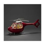 MCM Group Helikopter Tasarımlı Işıklı Müzikli Kar Küresi
